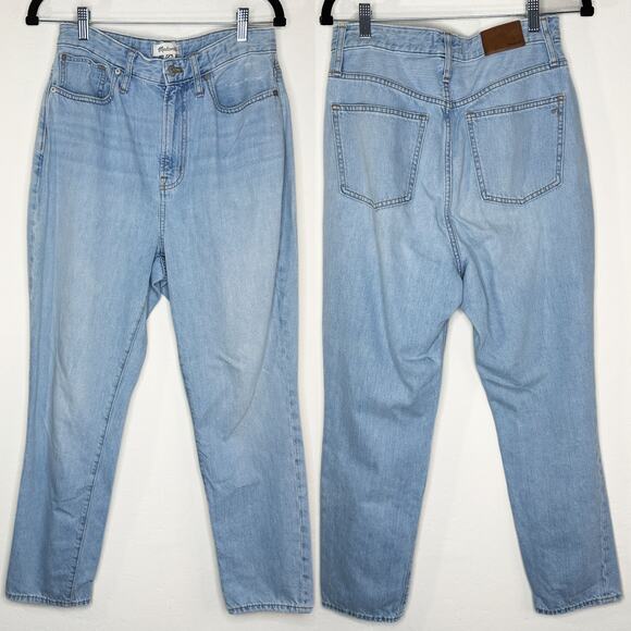 Madewell The Curvy Perfect Vintage Fitzgerald Light Wash Denim High Rise Jeans - Picture 3 of 16